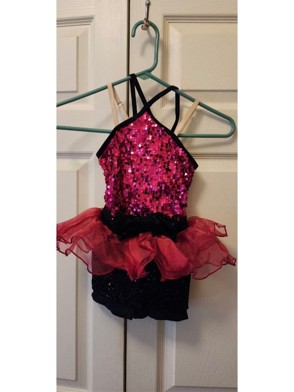 Girl Weissman Ice Cream Freeze 9287 Pink Peplum Biketard Dance Costume Size SC 6